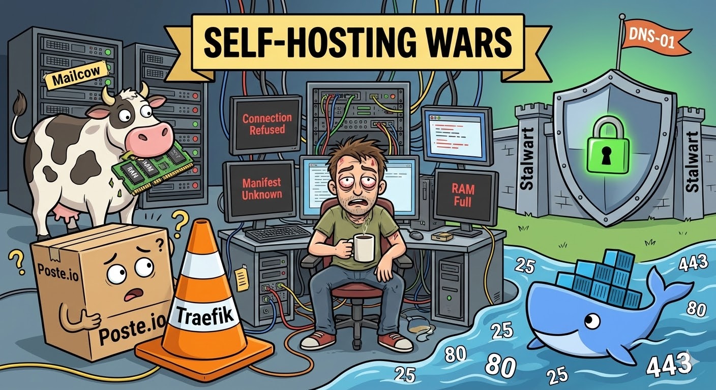 Hosting My Own Email Server: A Digital Masochist's Diary (Poste, Mailcow, and Stalwart)